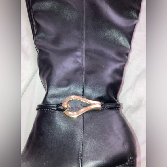 Dexflex Comfort Knee High Black Boots 7 1/2 Wide - Picture 4 of 17